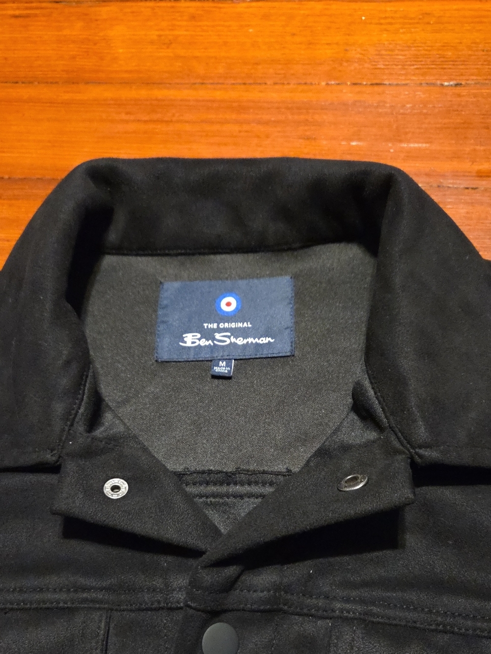 Ben Sherman Black Lightweight Button-Front Shirt Jacket - Picture 2 of 7